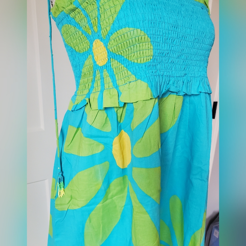 Resort Ready! Smocked Summer Midi Dress-NWT - Picture 4 of 16